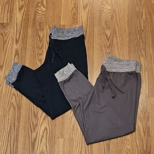 Womes Jogger Pants Set - Black and Brown